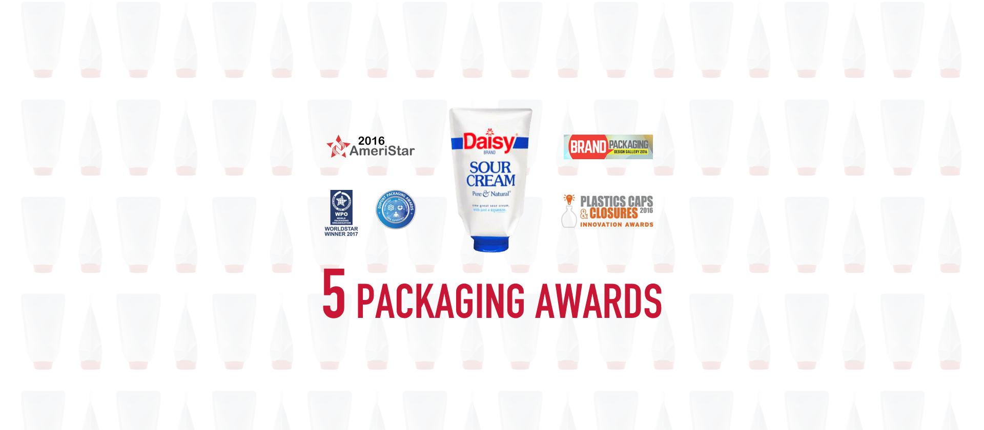 Daisy Squeeze Sour Cream packaging awards
