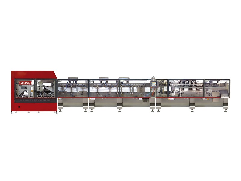 Photo of the SI series model 440 horizontal form fill machines in the market today for stand-up pouches up to 2000ml and speeds up to 240ppm.