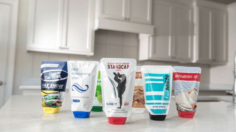 Inverted Pouches example on sustainable packaging of food