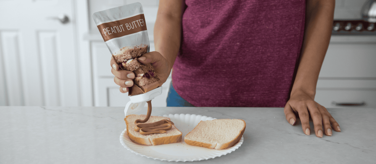 pouch packing produced by hffs machines of Volpak