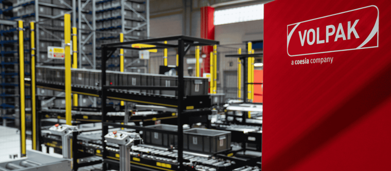 The Volpak Intralogistics Project - fully automated, pull-based warehouse system